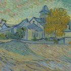 Vincent van Gogh painting: View of the Asylum and Chapel of Saint-Rémy