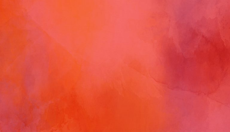 abstract painting with blended red, pink, and orange
