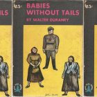 Babies Without Tails cover in a repeated pattern