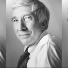 Updike, black and white photograph