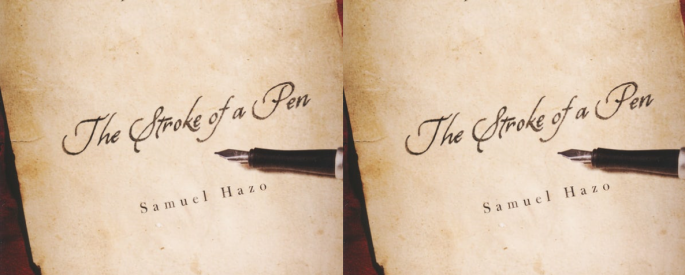 Cover art for Samuel Hazo's The Stroke of a Pen