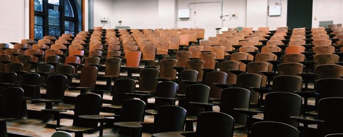 Photo of an empty auditorium
