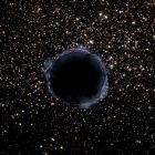 NASA photograph of a black hole in space