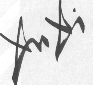 up-close photo of a signature