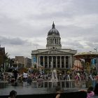 photo of a busy tourist site in Nottingham