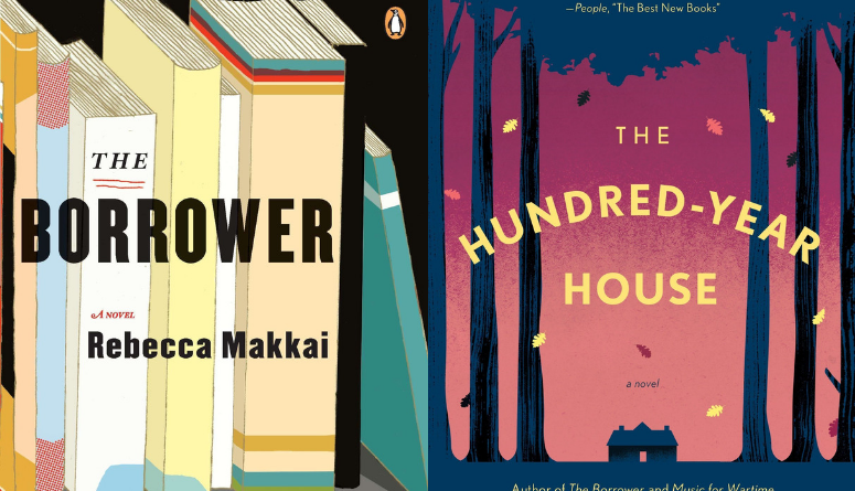 The covers of THE BORROWER and THE HUNDRED-YEAR HOUSE side by side. 