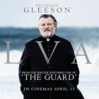 Movie poster for Calvary depicting a man dressed as a priest in front of the ocean