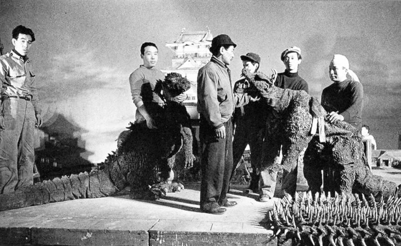 Behind the scenes picture of Godzilla Raids Again (1955) 