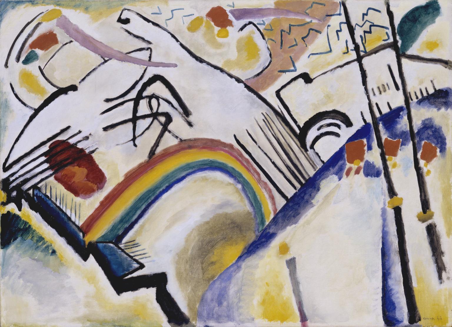 Abstract art piece by Wassily Kandinsky (1866-1944) Presented by Mrs Hazel McKinley 1938