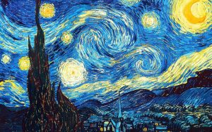 illustration of Van Gogh's Starry Night