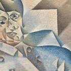 A portrait of Pablo Picasso by himself in the cubist style.