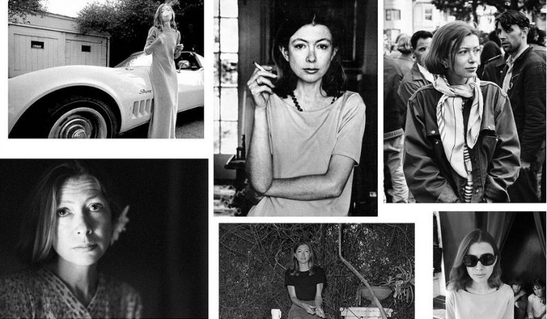 Photos of Joan Didion.