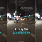 A Lucky Man book cover in a repeated pattern
