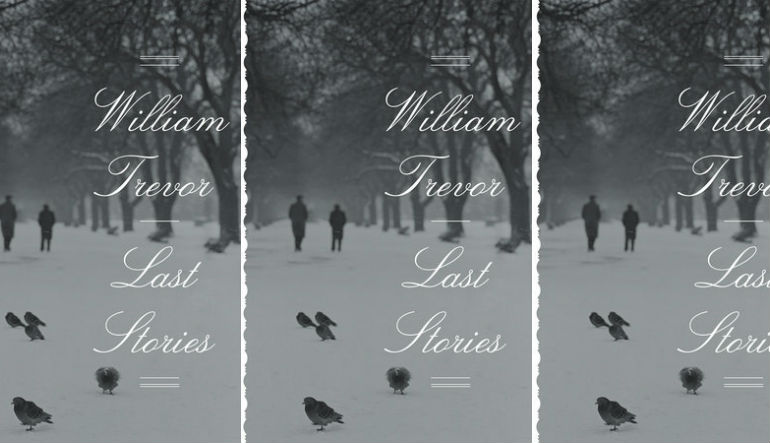 Last Stories book cover in a repeated pattern