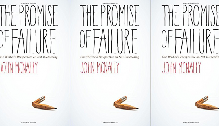 The Promise of Failure cover in a repeated pattern