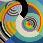 colorful abstract spiral/cocentric circles