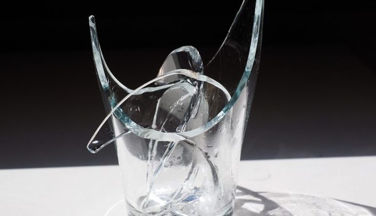 broken glass cup