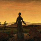 Caspar David Friedrich's painting, Frau vor untergehender Sonne