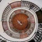 Top view from a spiral staircase.