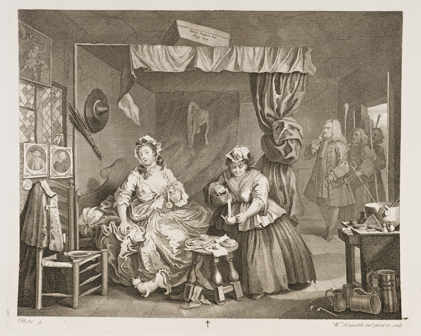 an engraving by William Hogart featuring Moll