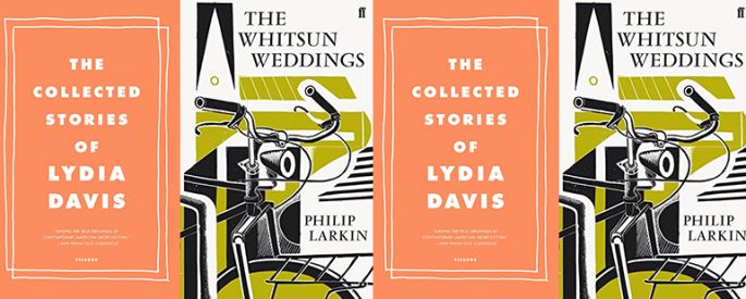 the book covers for The Whitsun Wedding and The Collected Stories of Lydia Davis