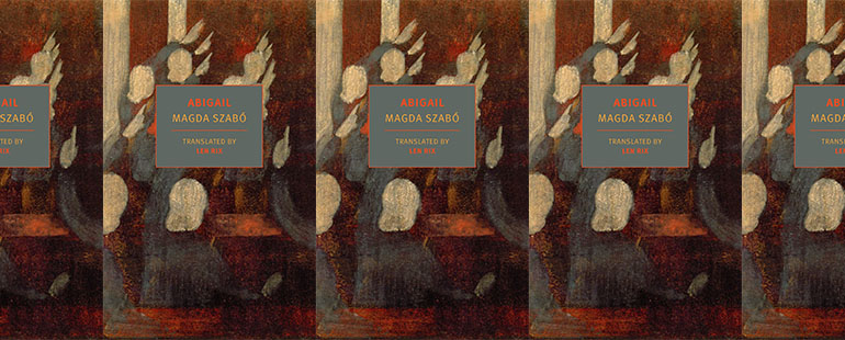 side by side series of the cover of Szabo's Abigail