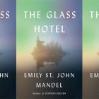 side by side series of the cover of The Glass Hotel