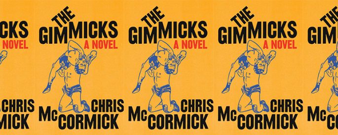 side by side series of the cover of The Gimmicks by Chris McCormick