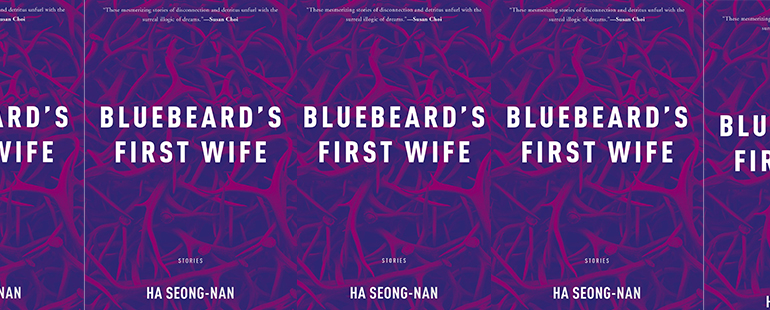 side by side series of the cover of Blue Beard's First Wife