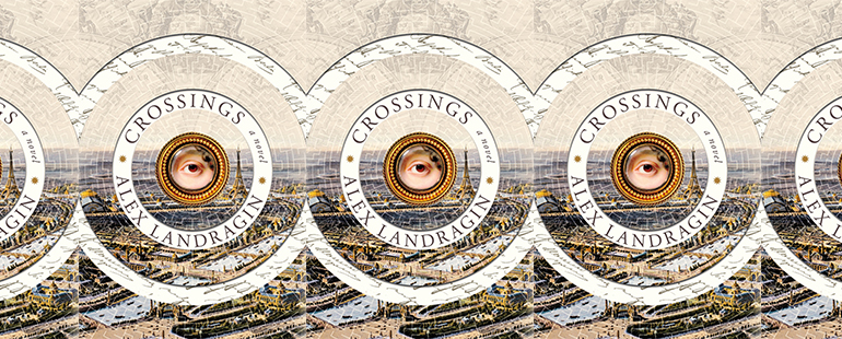 side by side series of the cover of Crossings