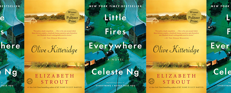 side by side series of the covers of Little Fires Everywhere and Olive Kitteridge