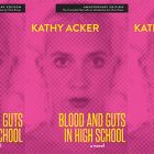 side by side series of the cover of Blood and Guts in High School