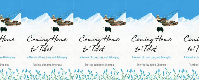 side by side series of the cover of Coming Home to Tibet