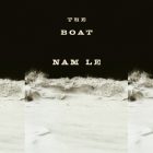 the book cover for The Boat featuring a white wave against a black background