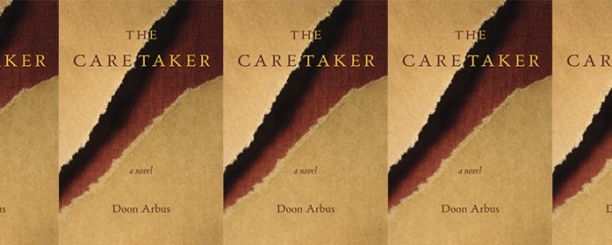 side by side series of the cover of The Caretaker by Arbus