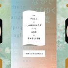 side by side series of the covers of Mizumura Minae's The Fall of Language in the Age of English and Inheritance from Mother
