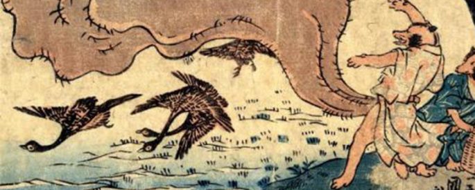 stylized cartoon depicting the tanuki
