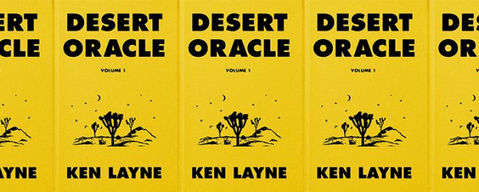 side by side series of the cover of Desert Oracle