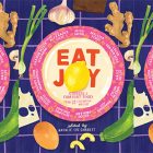 side by side series of the cover of Eat Joy