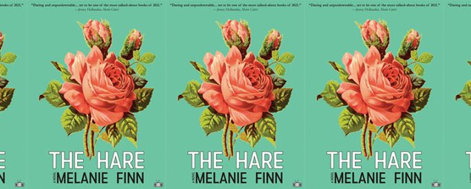 side by side series of the cover of The Hare by Melanie Finn