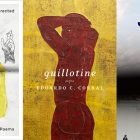 side by side series of the covers of Guillotine, Just Us, and Music for the Dead and Resurrected