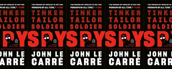 side by side series of the cover of Tinker Tailor Soldier Spy