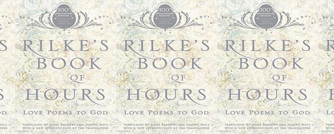 side by side series of the cover of Rilke's Book of Hours
