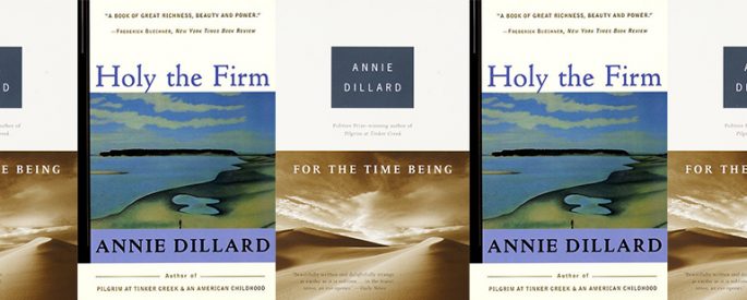 side by side series of the covers of For the Time Being and Holy the Firm