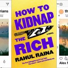 side by side series of the covers of The Atmospherians and How to Kidnap the Rich