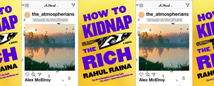 side by side series of the covers of The Atmospherians and How to Kidnap the Rich