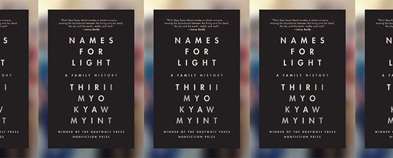 side by side series of the cover of Names for Light