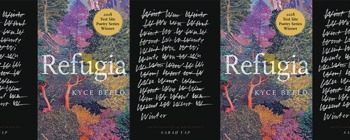 side by side series of the covers of Refugia and Winter