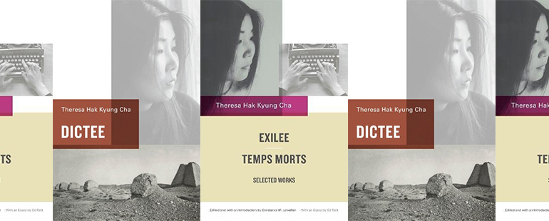 side by side series of the cover of exilee temps morts and dictee