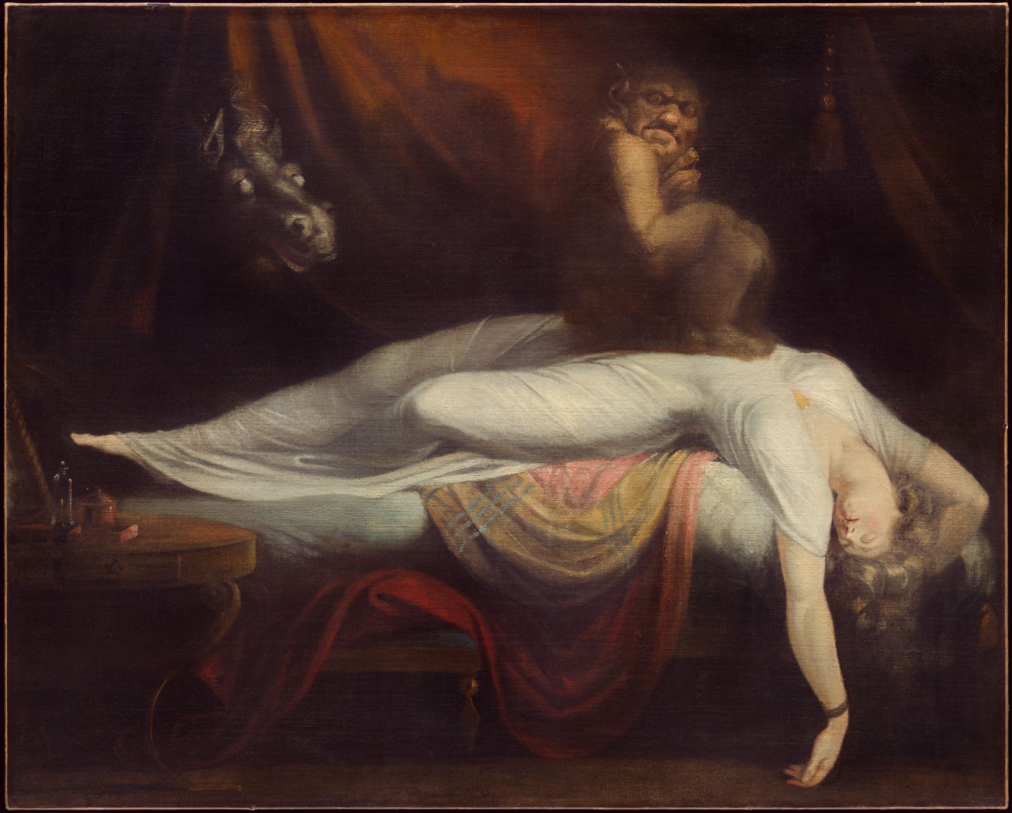 Henry Fuseli's The Nightmare, 1781 oil on canvas